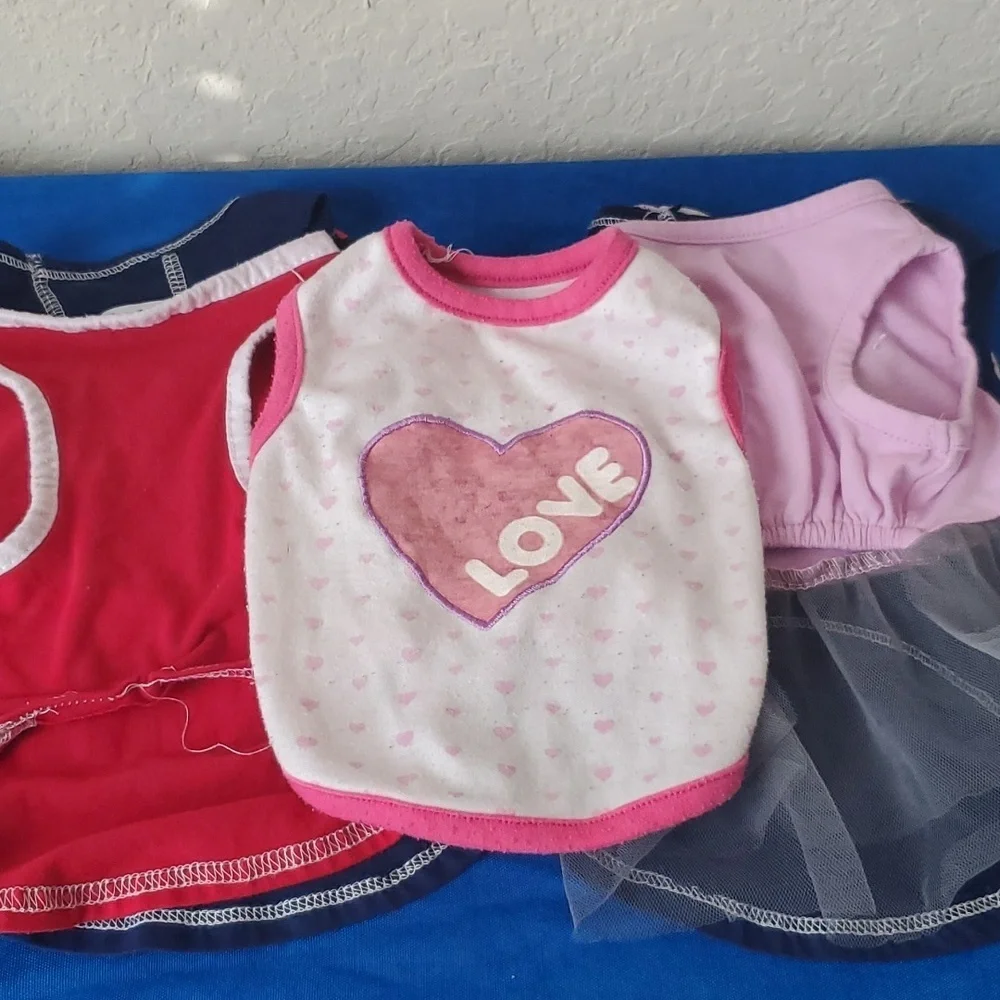 4/$20 Six (6) small dog shirts and 1 small dog dress - Picture 9 of 16